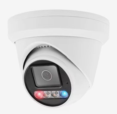 4K Active Deterrence Full Color Fixed Lens IP Turret-Black